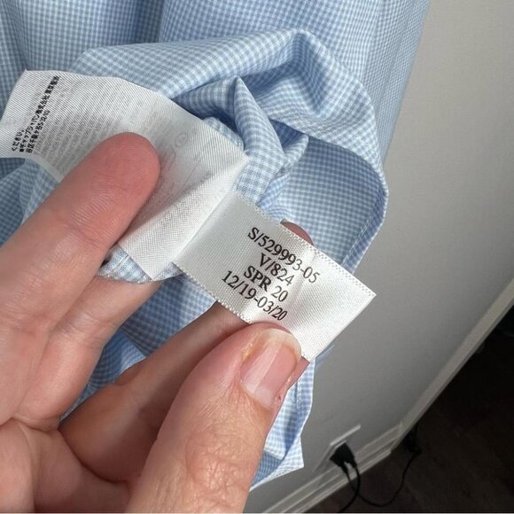 Banana Republic Factory Mens Size XL Light Blue Untucked No Iron Button Down - Picture 6 of 8